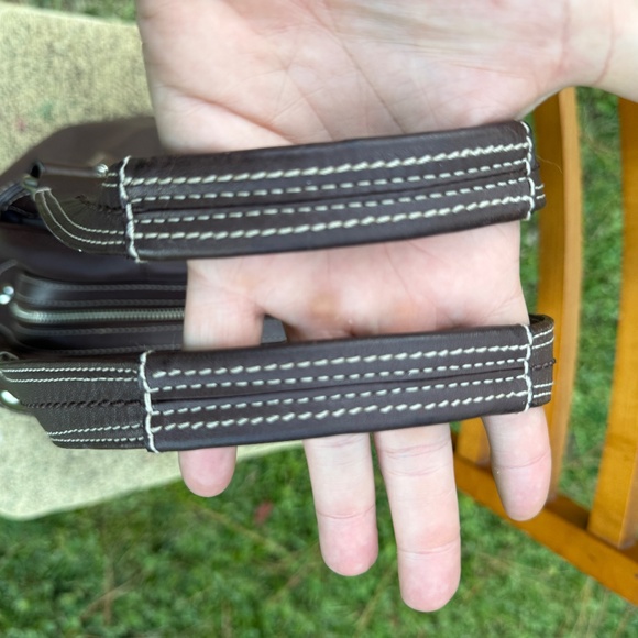 Coach 2000’s Lynn Soho shoulder bag hobo bag chocolate brown genuine leather - Picture 10 of 16